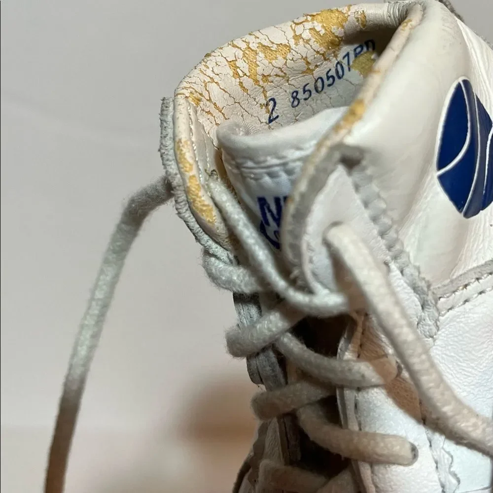 Vtg 1985 NIKE Baby Air Jordan Infantry Sneakers Shoes 850507 PD Sz 2 Blue White